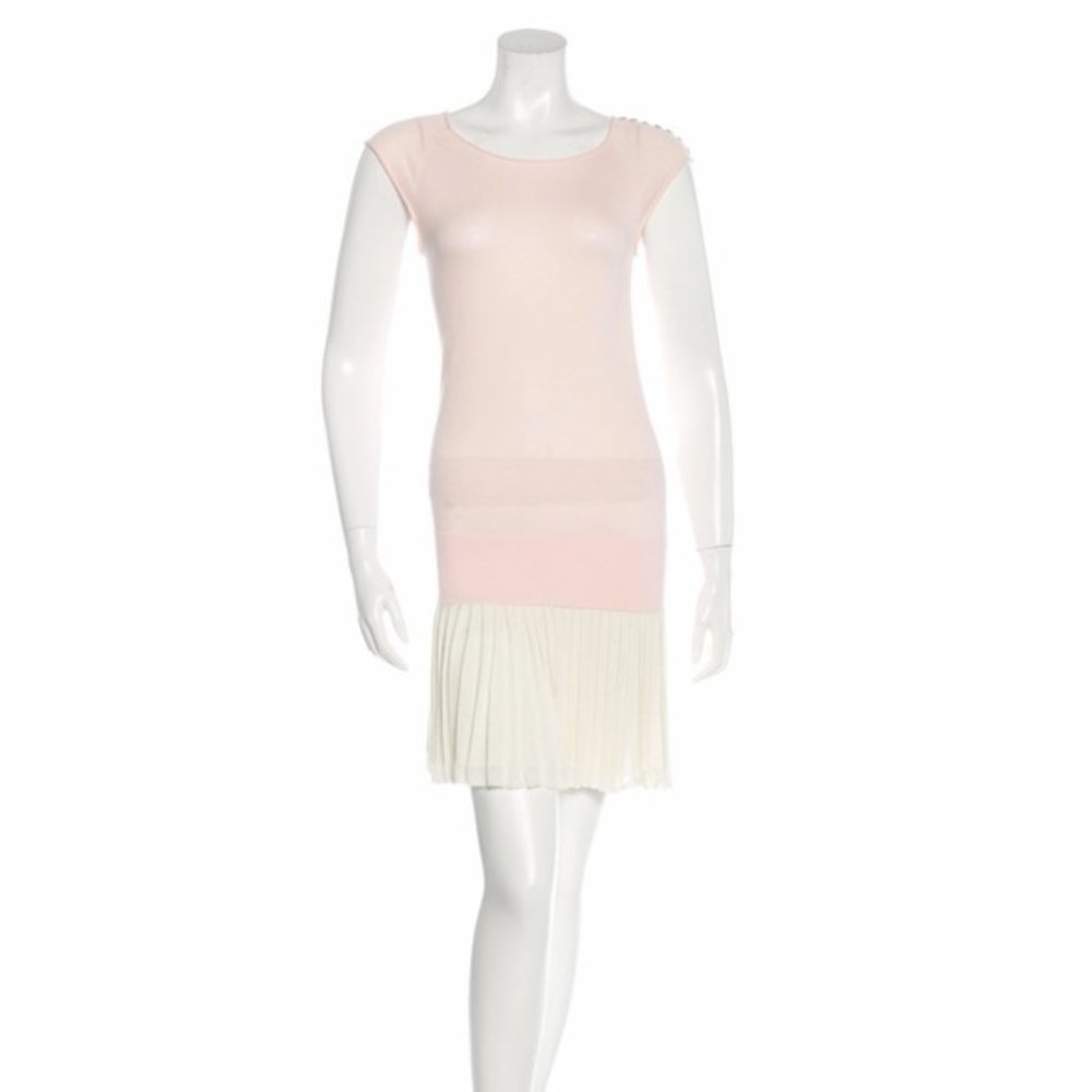 IISLI Colorblock Mini Light Pink Dress